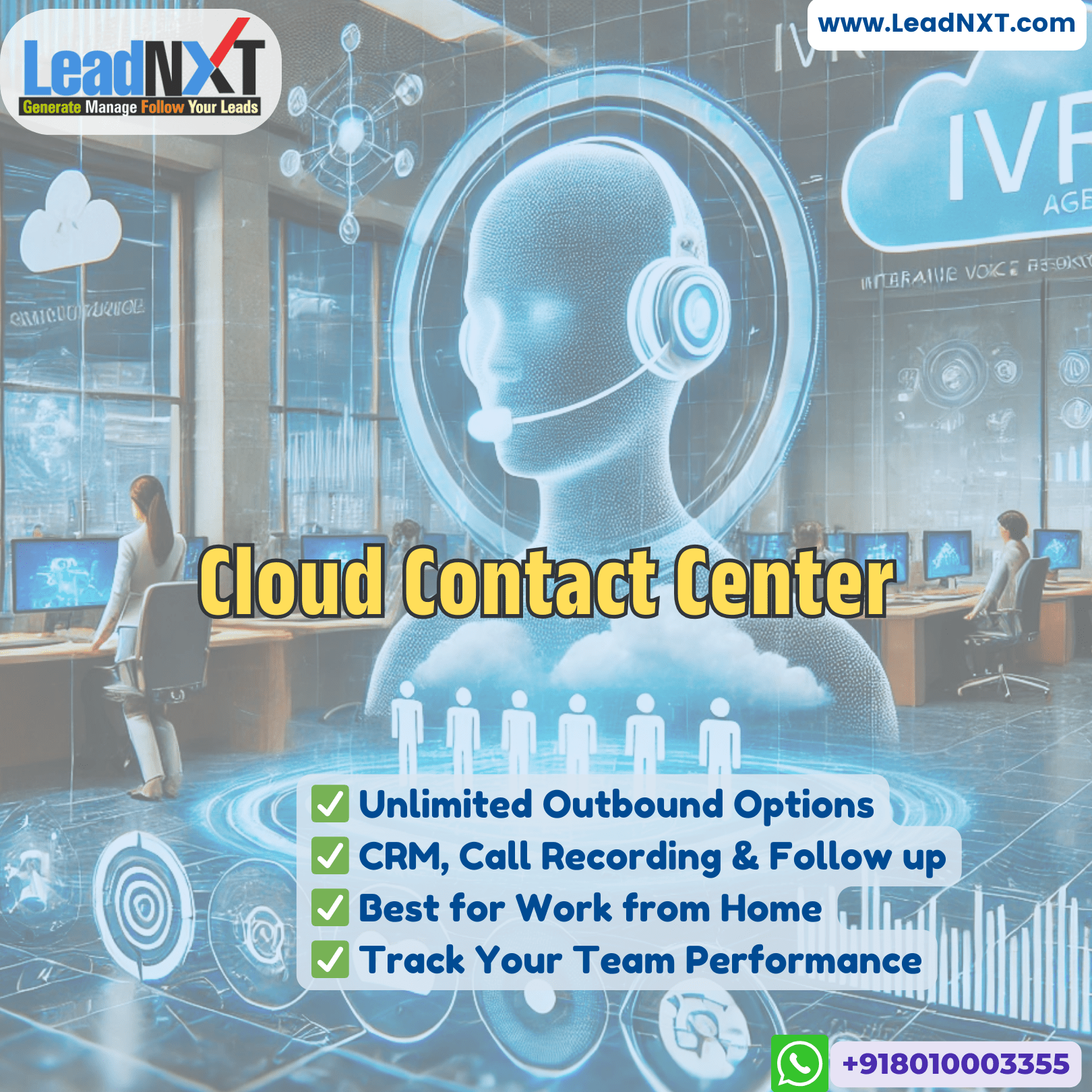 Cloud call center solutions by LeadNxt