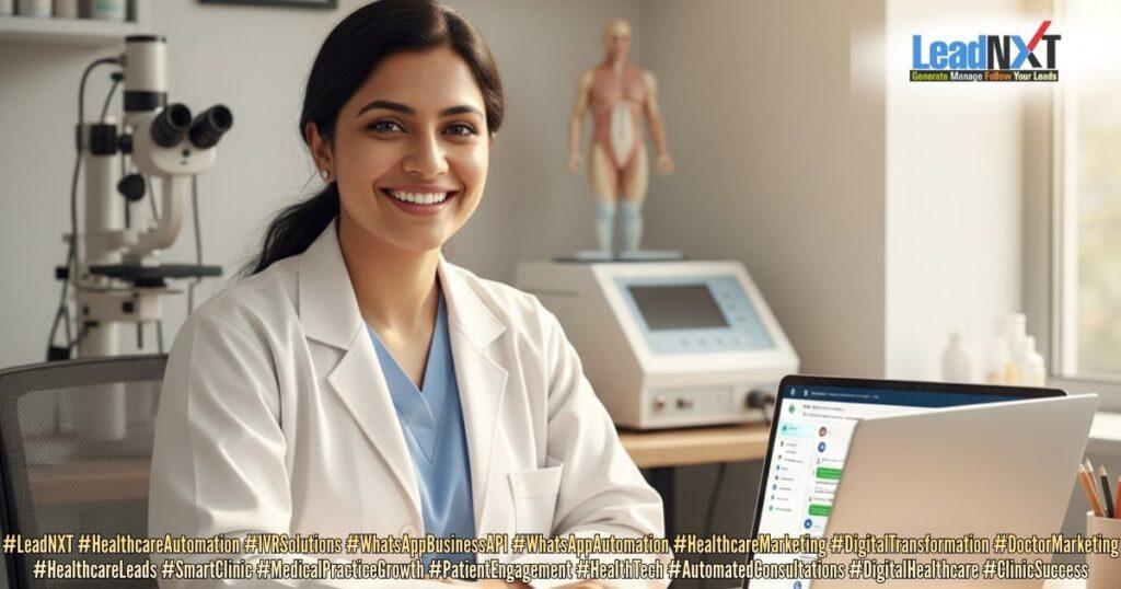 Dr. boosted consultations & automated patient care with LeadNXT’s IVR + WhatsApp solutions!